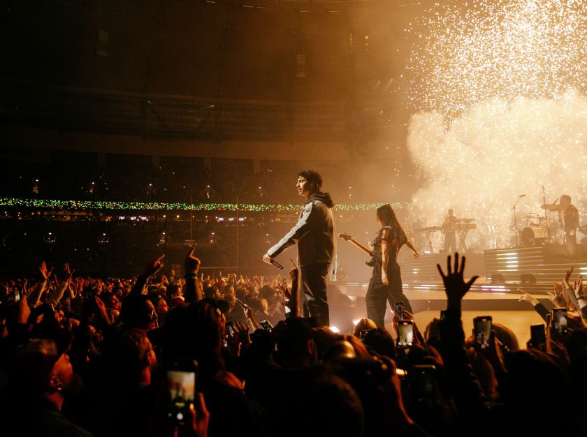 The Jonas Brothers perform on stage at the 2024 Grey Cup halftime show – clicking this link will open a larger version of it in the browser window.