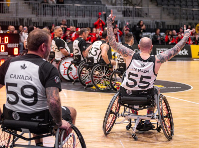 Canada took on Germany in the Preliminary Round in Wheelchair Basketball at the 2025 Invictus Games on Saturday, February 8 – clicking this link will open a larger version of it in the browser window.